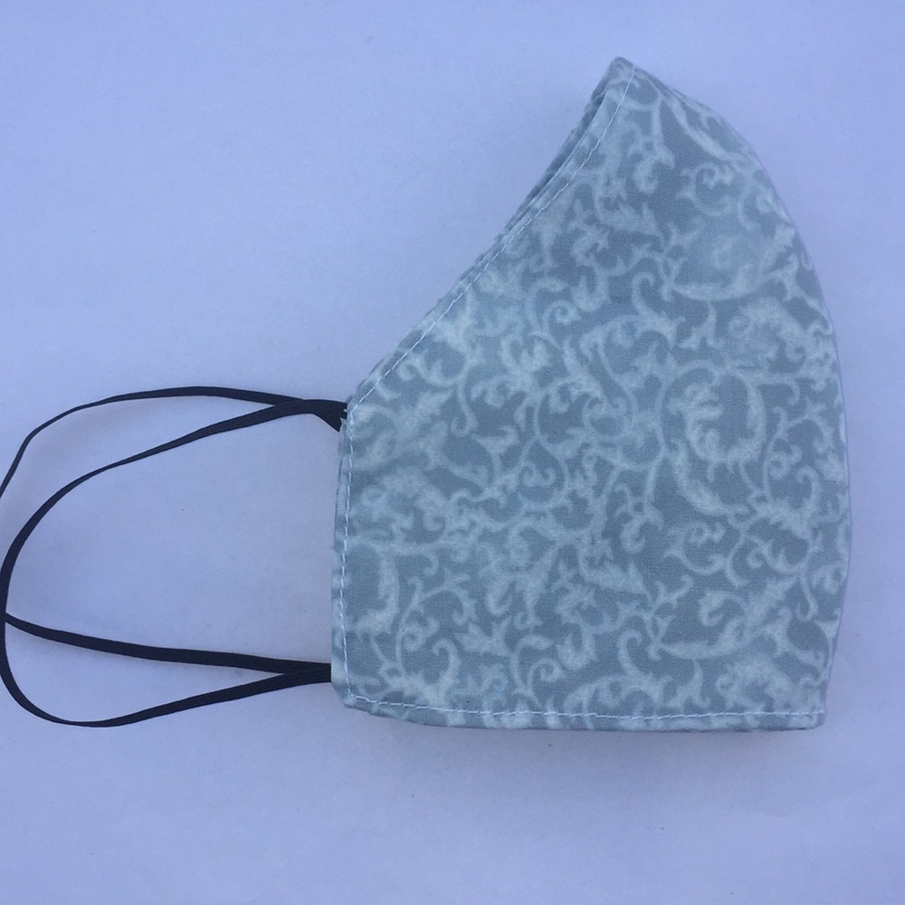 Gray Vintage Print Mask